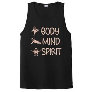 Funny Yoga Pug Funny Dog Lovers Meaningful Gift PosiCharge Competitor Tank