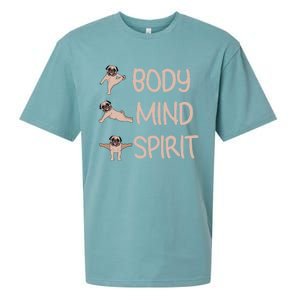 Funny Yoga Pug Funny Dog Lovers Meaningful Gift Sueded Cloud Jersey T-Shirt