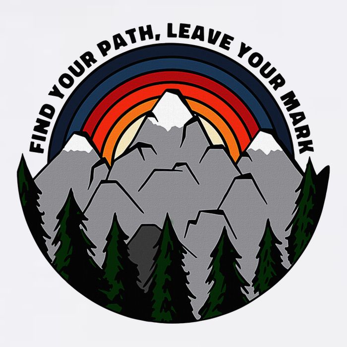 Find Your Path Leave Your Mark Outdoor Camping Retro Cool Comfort Performance Bucket Hat
