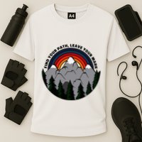 Find Your Path Leave Your Mark Outdoor Camping Retro Performance Shirt