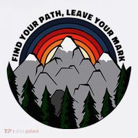 Find Your Path Leave Your Mark Outdoor Camping Retro Adult Drive Performance Visor
