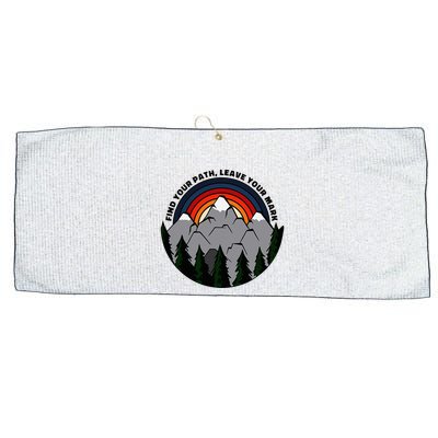 Find Your Path Leave Your Mark Outdoor Camping Retro Large Microfiber Waffle Golf Towel