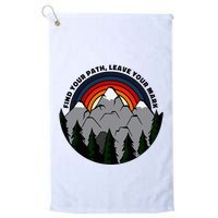 Find Your Path Leave Your Mark Outdoor Camping Retro Golf Towel