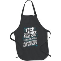 Fixing Your Problems While Judging Your Life Choices Full-Length Apron With Pockets