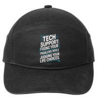 Fixing Your Problems While Judging Your Life Choices 7-Panel Snapback Hat