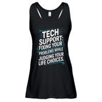 Fixing Your Problems While Judging Your Life Choices Ladies Essential Flowy Tank