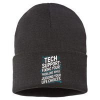 Fixing Your Problems While Judging Your Life Choices Sustainable Knit Beanie
