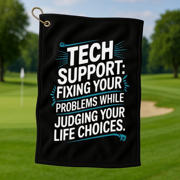Fixing Your Problems While Judging Your Life Choices Golf Towel