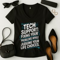 Fixing Your Problems While Judging Your Life Choices Women's V-Neck T-Shirt