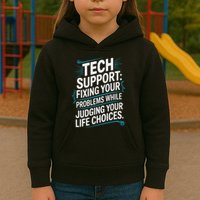 Fixing Your Problems While Judging Your Life Choices Kids Hoodie