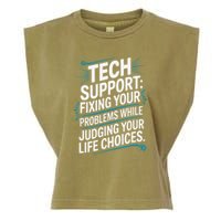 Fixing Your Problems While Judging Your Life Choices Garment-Dyed Women's Muscle Tee