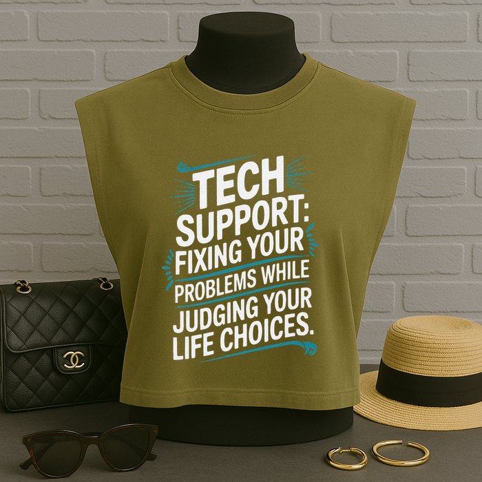 Fixing Your Problems While Judging Your Life Choices Garment-Dyed Women's Muscle Tee