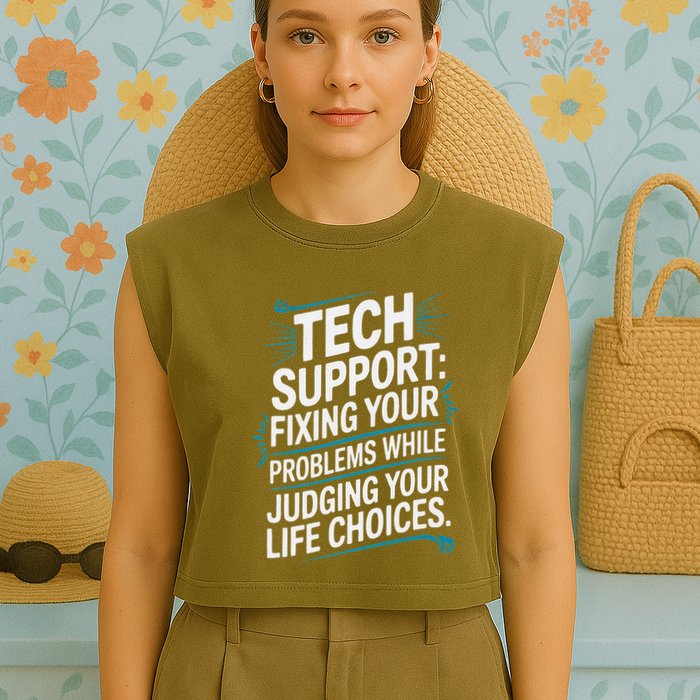 Fixing Your Problems While Judging Your Life Choices Garment-Dyed Women's Muscle Tee