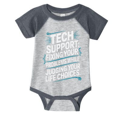 Fixing Your Problems While Judging Your Life Choices Infant Baby Jersey Bodysuit