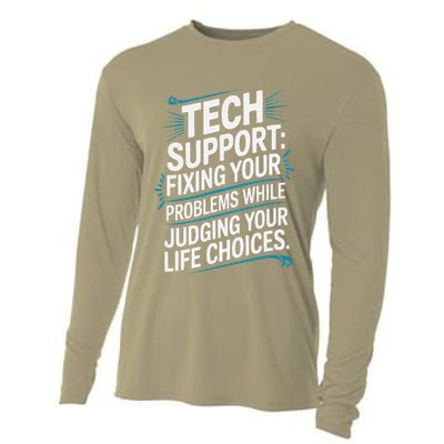 Fixing Your Problems While Judging Your Life Choices Cooling Performance Long Sleeve Crew