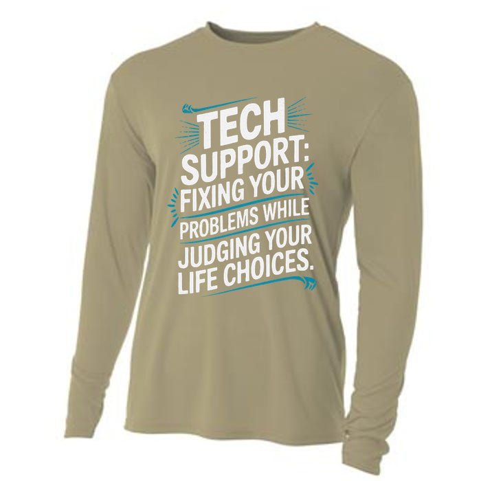 Fixing Your Problems While Judging Your Life Choices Cooling Performance Long Sleeve Crew
