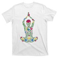 Floral Yoga Pose T-Shirt