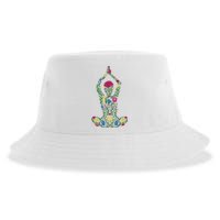 Floral Yoga Pose Sustainable Bucket Hat