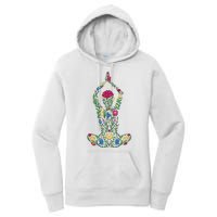 Floral Yoga Pose Women's Pullover Hoodie