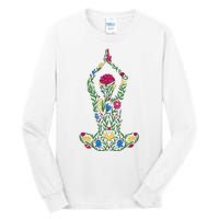 Floral Yoga Pose Tall Long Sleeve T-Shirt