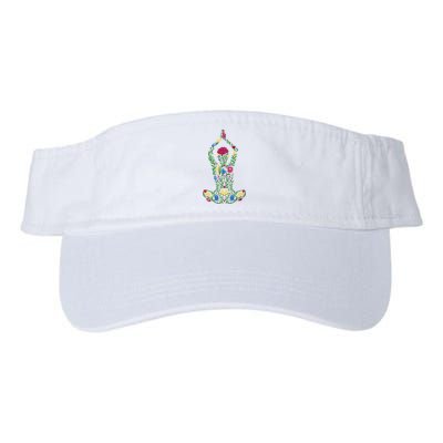 Floral Yoga Pose Visor