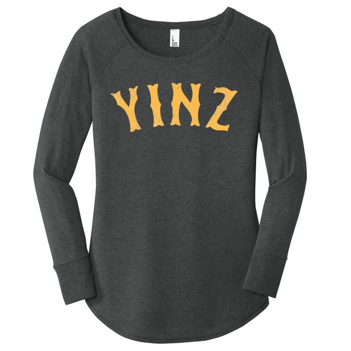 Funny Yinz Pittsburgh Pennsylvania Yinzer Souvenir Women's Perfect Tri Tunic Long Sleeve Shirt