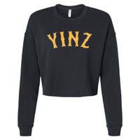 Funny Yinz Pittsburgh Pennsylvania Yinzer Souvenir Cropped Pullover Crew