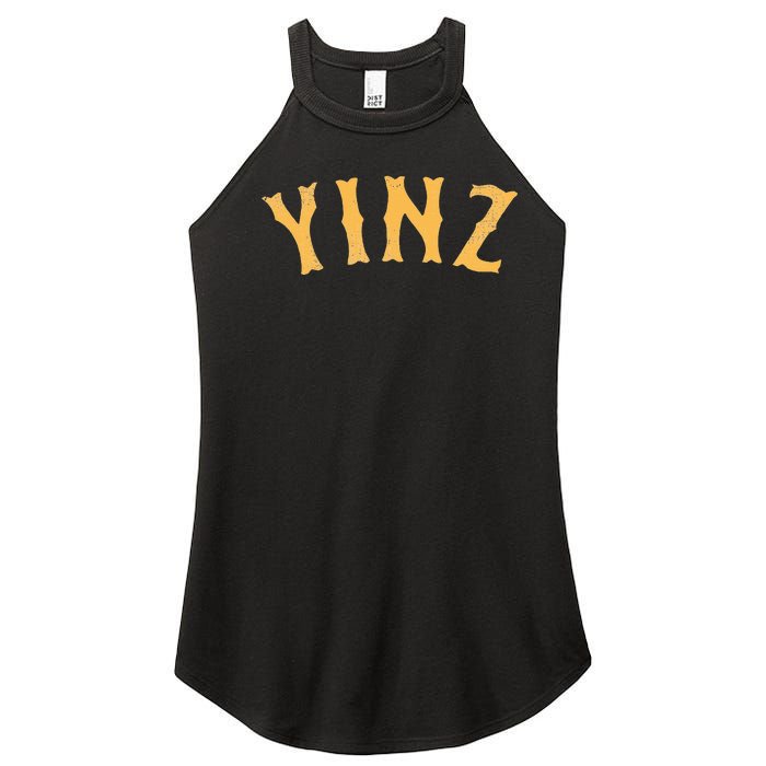 Funny Yinz Pittsburgh Pennsylvania Yinzer Souvenir Women’s Perfect Tri Rocker Tank