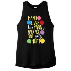 Funny Yarn Pun For Crocheting Lovers Gift Ladies PosiCharge Tri-Blend Wicking Tank