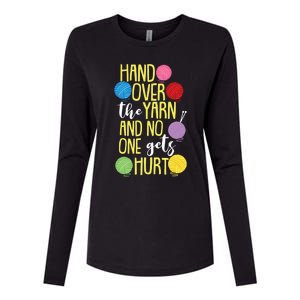 Funny Yarn Pun For Crocheting Lovers Gift Womens Cotton Relaxed Long Sleeve T-Shirt