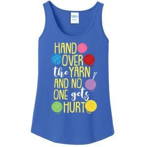 Funny Yarn Pun For Crocheting Lovers Gift Ladies Essential Tank