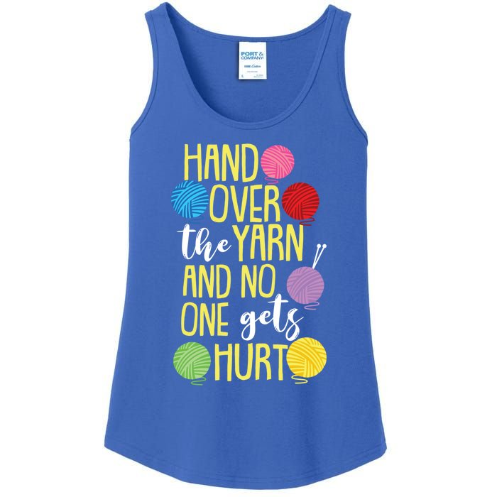 Funny Yarn Pun For Crocheting Lovers Gift Ladies Essential Tank