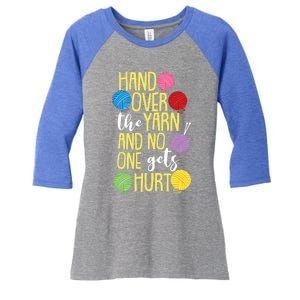 Funny Yarn Pun For Crocheting Lovers Gift Women's Tri-Blend 3/4-Sleeve Raglan Shirt