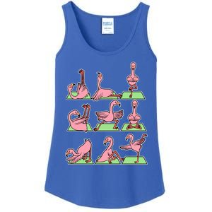 Flamingo Yoga Poses Meditation Namaste Spiritual Zen Gift Ladies Essential Tank