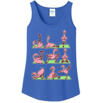 Flamingo Yoga Poses Meditation Namaste Spiritual Zen Gift Ladies Essential Tank