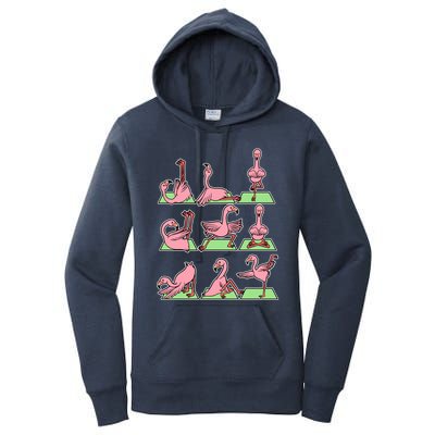 Flamingo Yoga Poses Meditation Namaste Spiritual Zen Gift Women's Pullover Hoodie