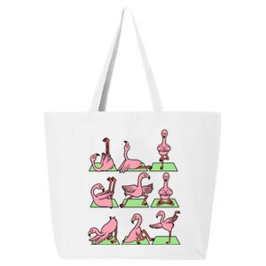 Flamingo Yoga Poses Meditation Namaste Spiritual Zen Gift 25L Jumbo Tote