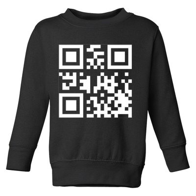 Fuck You Qr Code Funny Offensive Joke Toddler Sweatshirt