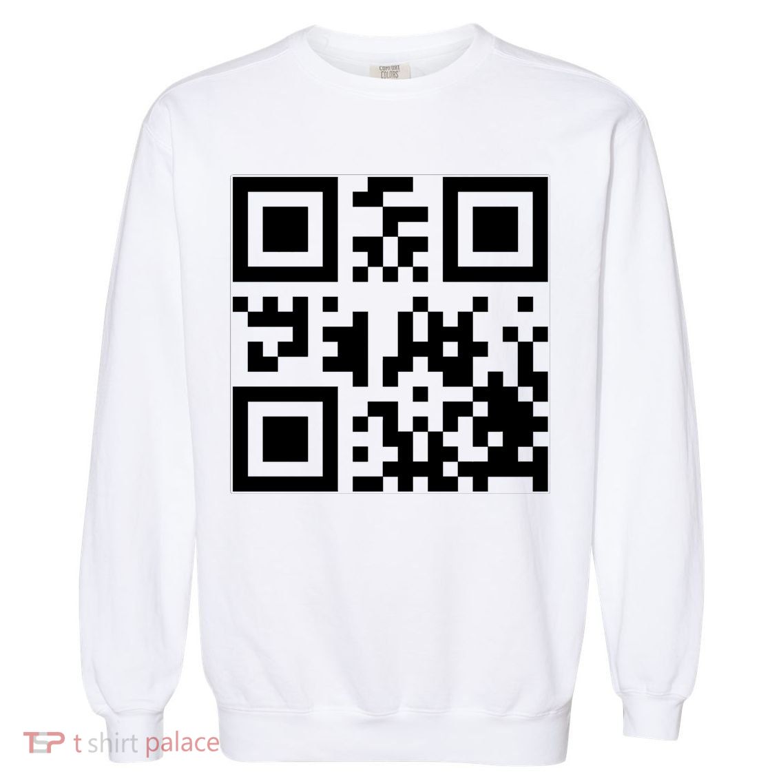 Fuck You Qr Code Funny Offensive Joke Garment-Dyed Sweatshirt