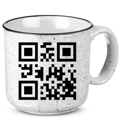 Fuck You Qr Code Funny Offensive Joke 15oz Campfire Ceramic Mug