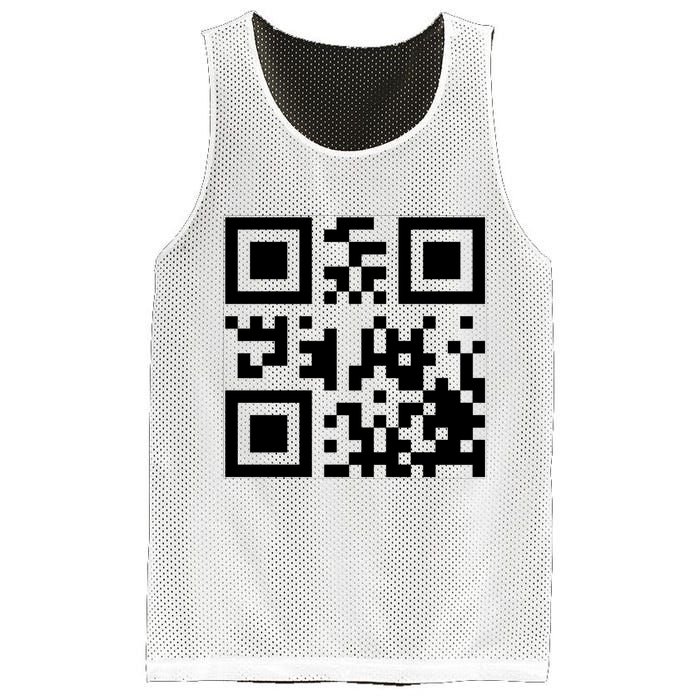 Fuck You Qr Code Funny Offensive Joke Mesh Reversible Basketball Jersey Tank