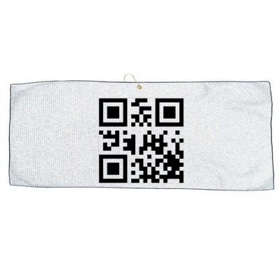 Fuck You Qr Code Funny Offensive Joke Large Microfiber Waffle Golf Towel