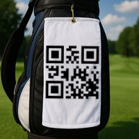 Fuck You Qr Code Funny Offensive Joke Golf Towel