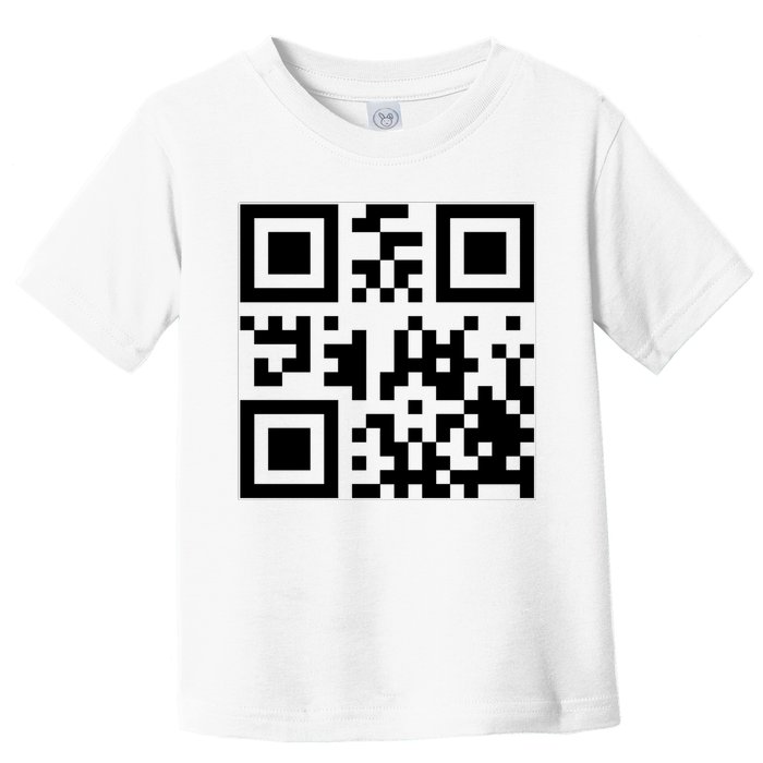 Fuck You Qr Code Funny Offensive Joke Toddler T-Shirt
