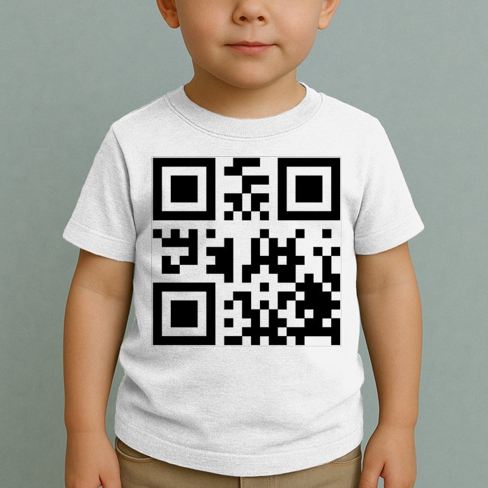 Fuck You Qr Code Funny Offensive Joke Toddler T-Shirt