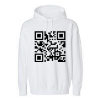 Fuck You Qr Code Garment-Dyed Fleece Hoodie