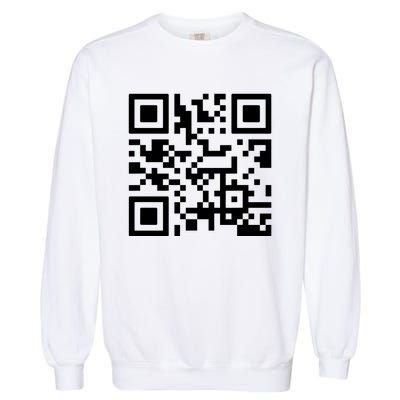 Fuck You Qr Code Garment-Dyed Sweatshirt