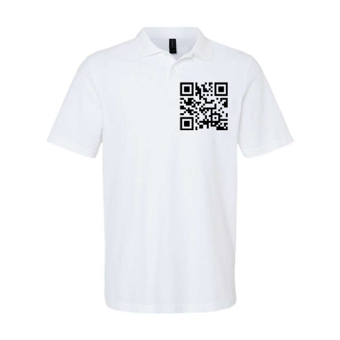 Fuck You Qr Code Softstyle Adult Sport Polo