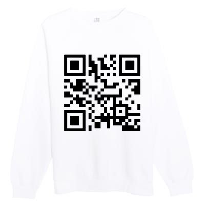 Fuck You Qr Code Premium Crewneck Sweatshirt