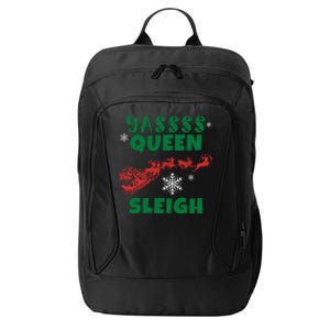 Funny Yas Queen Christmas Sleigh Santa Gift City Backpack